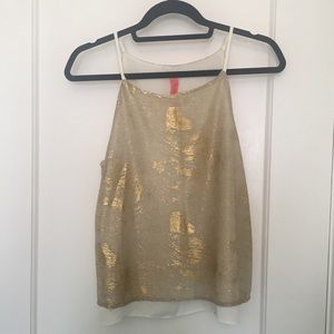 Eight Sixty Gold Blouse